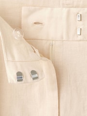 Mango Cream Wide Leg Side Stripe Trousers - Image 6 of 7