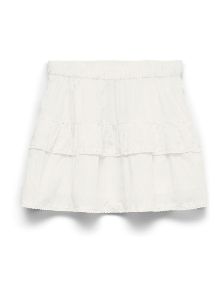 VERO MODA White Tiered Short Skirt - Image 1 of 1
