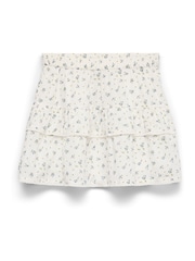 VERO MODA White/Blue Tiered Short Skirt - Image 5 of 5