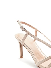 Moda in Pelle Gold Narra Flower Trim Sandal - Image 2 of 3