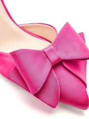 Moda in Pelle Pink Nahara Ankle Strap Heel Sandal With Bow Detail - Image 3 of 3