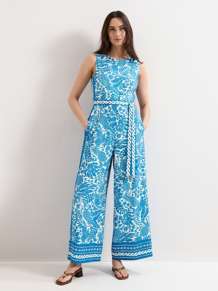 Phase Eight Blue Petite Cyra Jumpsuit - Image 1 of 7