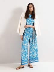 Phase Eight Blue Petite Cyra Jumpsuit - Image 6 of 7