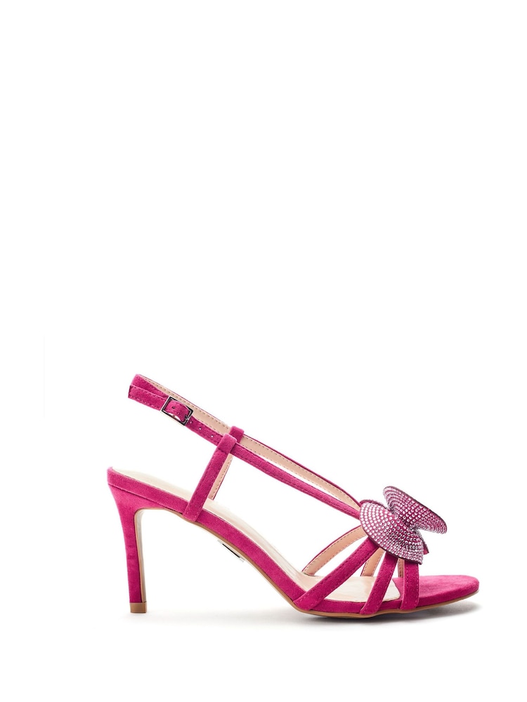 Moda in Pelle Pink Narra Flower Trim Sandal - Image 1 of 3 Moda in Pelle Pink Narra Flower Trim Sandal - Image 1 of 3