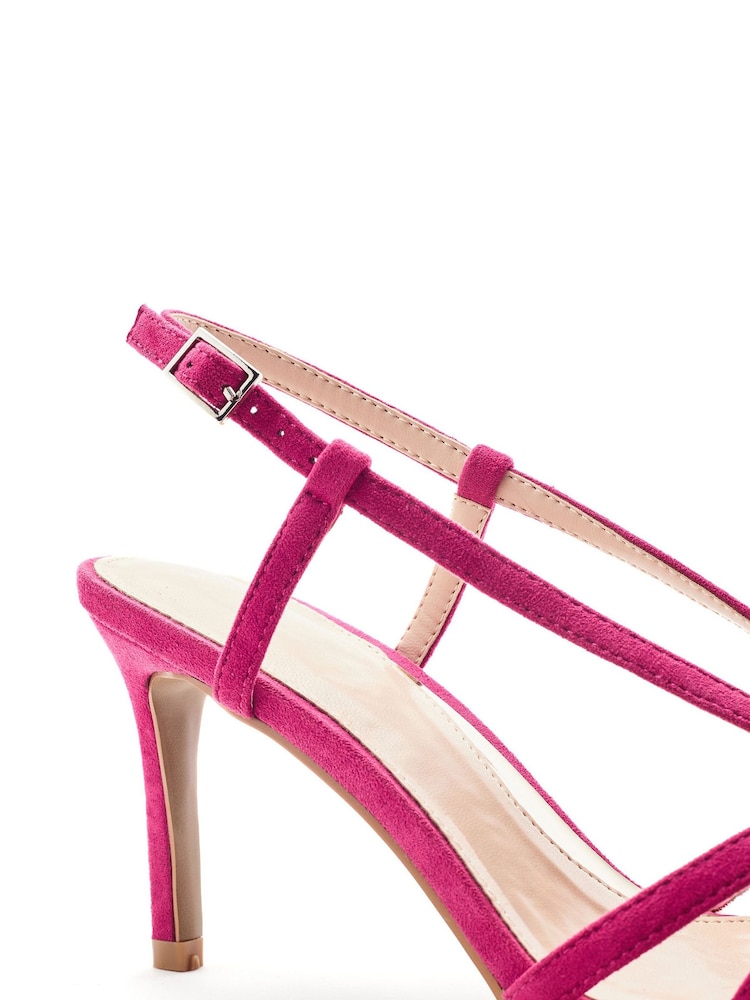Moda in Pelle Pink Narra Flower Trim Sandal - Image 3 of 3 Moda in Pelle Pink Narra Flower Trim Sandal - Image 3 of 3
