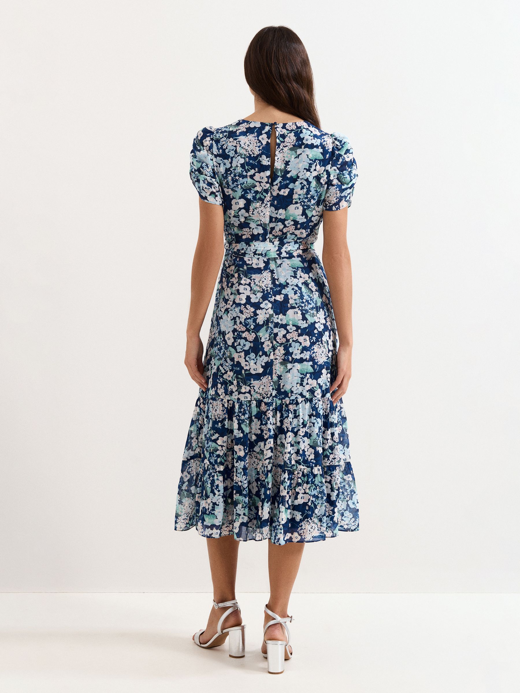 Buy Phase Eight Blue Petite Azalea Floral Dress from Next USA