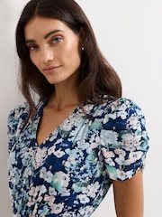 Phase Eight Blue Petite Azalea Dress - Image 4 of 6