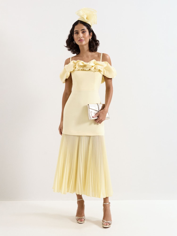 Phase Eight Yellow Liora Bardot Maxi Dress - Image 1 of 7