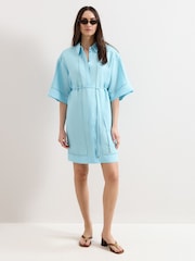 Phase Eight Blue Lara Shirt Dress - Image 3 of 5