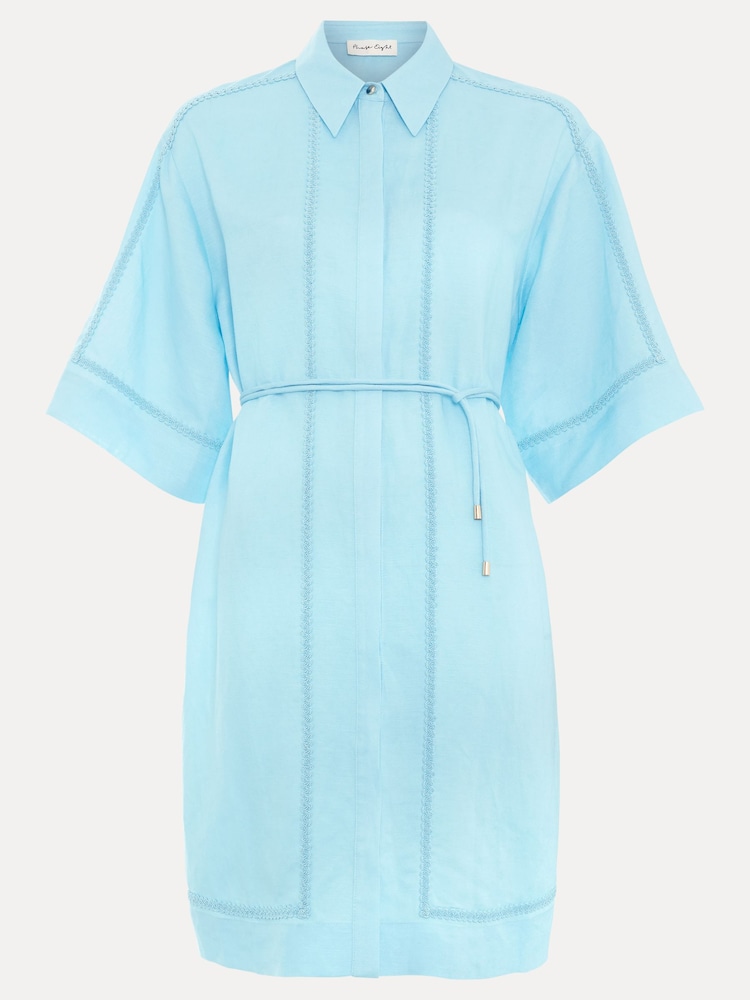 Phase Eight Blue Lara Shirt Dress - Image 5 of 5 Phase Eight Blue Lara Shirt Dress - Image 5 of 5