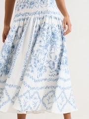 Phase Eight Blue Torin Floral Dress - Image 5 of 7