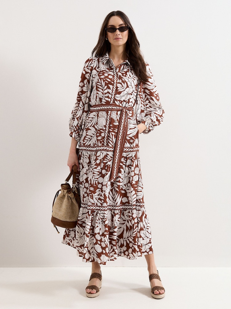 Phase Eight Petite Coralie Tan Dress - Bild 1 von 7