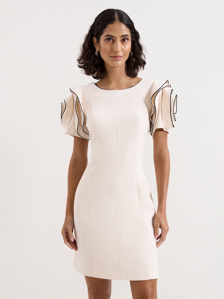 Phase Eight Cream Joy Ruffle Dress - Image 1 of 7