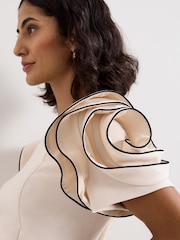 Phase Eight Cream Joy Ruffle Dress - Image 5 of 7