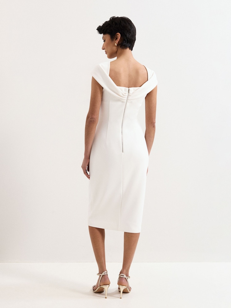 Phase Eight White Camela Dress - Image 2 of 7