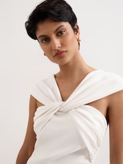 Phase Eight White Camela Dress - Image 4 of 7