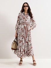 Phase Eight Brown Coralie Tan Dress - Image 1 of 6