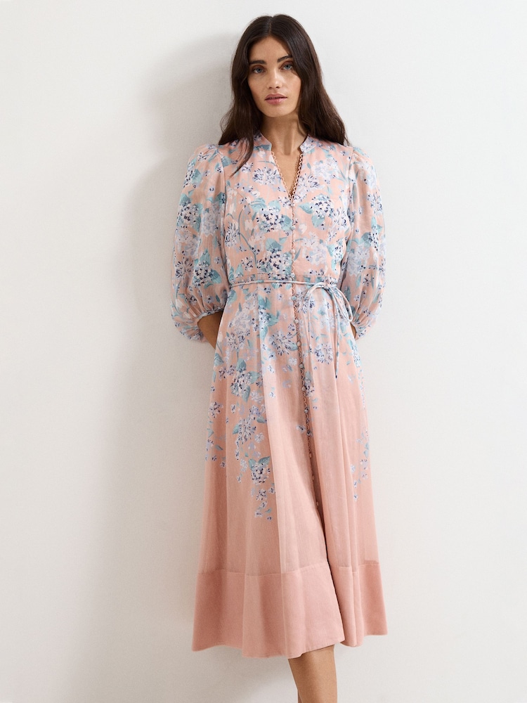 Phase Eight Pink Petite Alison Dress - Image 1 of 6 Phase Eight Pink Petite Alison Dress - Image 1 of 6