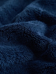 Navy Long Fleece Robe (9-16yrs) - Image 3 of 4
