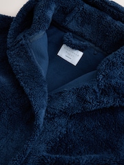 Navy Long Fleece Robe (9-16yrs) - Image 4 of 4