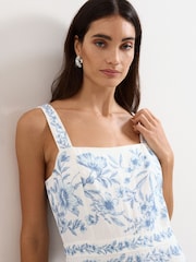 Phase Eight Blue Petite Torin Dress - Image 4 of 7