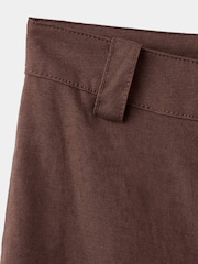 Mango Brown Linen Barrel  Tailored Trousers - Image 7 of 8