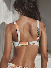 Mint Green Mosaic Conversational Shaping Padded Wired Bikini Top - Image 2 of 8