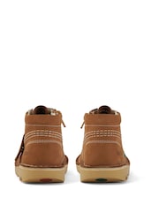 Kickers Natural Infant Hi Zip Leather Boots - Image 4 of 6
