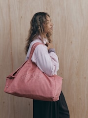 self. Pink Canvas Tote Bag - Image 1 of 5