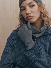 self. Charcoal Grey Sports Fleece Gloves - Image 1 of 3