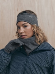 self. Charcoal Grey Sports Fleece Snood - Image 3 of 3