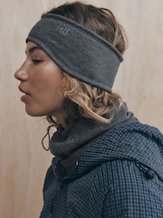 self. Charcoal Grey Sports Fleece Headband - Image 1 of 5
