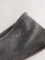 self. Charcoal Grey Sports Fleece Headband - Image 5 of 5