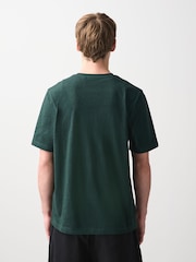 Marga gris - Corte estándar - Camiseta básica de algodón con cuello redondo - Imagen 4 de 8