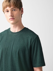 Marga gris - Corte estándar - Camiseta básica de algodón con cuello redondo - Imagen 5 de 8