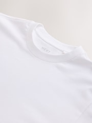 White Long Sleeve T-Shirts 6 Pack - Image 3 of 3
