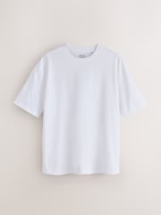 Black/White/SlateGrey/Stone/Brown Relaxed Fit Essential Cotton T-Shirts 6 Pack - Image 11 of 15