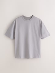 Black/White/SlateGrey/Stone/Brown Relaxed Fit Essential Cotton T-Shirts 6 Pack - Image 13 of 15