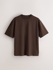 Black/White/SlateGrey/Stone/Brown - Croi relaxat - Pachet de T-Shirts esențiale din bumbac 6 - Imaginea 2 din 9