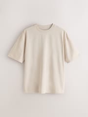 Black/White/SlateGrey/Stone/Brown - Croi relaxat - Pachet de T-Shirts esențiale din bumbac 6 - Imaginea 3 din 9