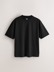 Black/White/SlateGrey/Stone/Brown - Croi relaxat - Pachet de T-Shirts esențiale din bumbac 6 - Imaginea 4 din 9