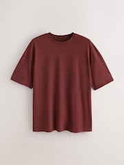 Black/Stone/Grey/Green/Red/Blue Relaxed Fit Essential Cotton T-Shirts 6 Pack - Image 11 of 15