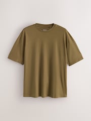 Black/Stone/Grey/Green/Red/Blue Relaxed Fit Essential Cotton T-Shirts 6 Pack - Image 12 of 15