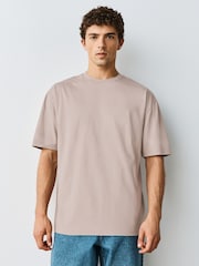 Black/Stone/Grey/Green/Red/Blue Relaxed Fit Essential Cotton T-Shirts 6 Pack - Image 3 of 15