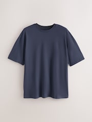 Black/Stone/Grey/Green/Red/Blue Relaxed Fit Essential Cotton T-Shirts 6 Pack - Image 8 of 15