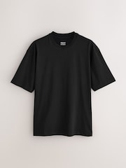 Black/Slate/Grey Marl/White/Navy/Blue Relaxed Fit Essential Cotton T-Shirts 6 Pack - Image 2 of 8