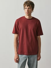Black/Stone/Grey/Green/Red/Blue Regular Fit Essential Cotton T-Shirts 6 Pack - Image 2 of 15
