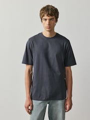 Black/Stone/Grey/Green/Red/Blue Regular Fit Essential Cotton T-Shirts 6 Pack - Image 4 of 15