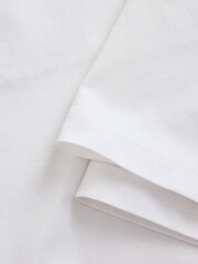 White Slim Fit Essential Cotton T-Shirts 6 Pack - Image 13 of 13