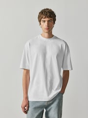 White Slim Fit Essential Cotton T-Shirts 6 Pack - Image 2 of 13